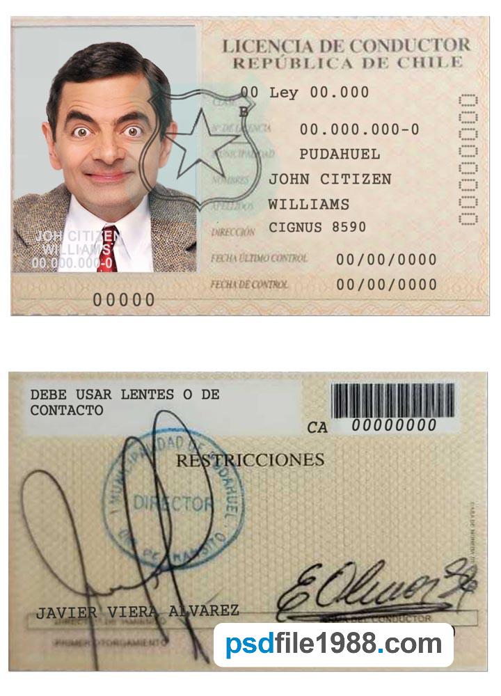 Chile Licencia de Conductor